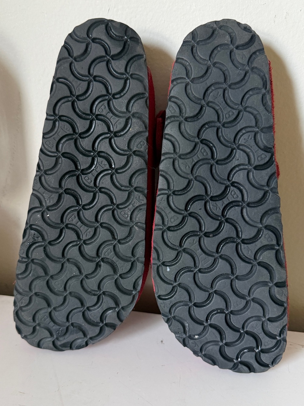 Rare Red Suede Mary Jane Clog Sandals - Picture 3 of 3